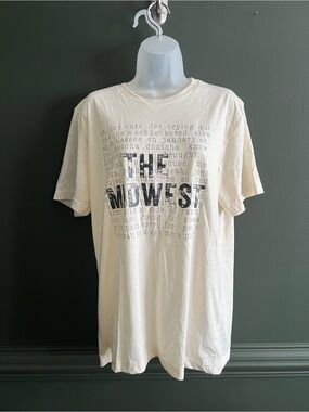 The Midwest Graphic Crew Neck T-Shirt - Cream Bella & Canvas